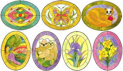 Stained Glass pattern book - Animals