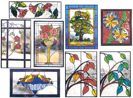 Natural Windows Stained Glass Window Pattern Book