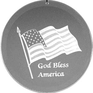 God Bless America Engraved Bevel