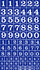 Etching Stencil - Numbers