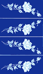 Etching Stencil - Stemmed Roses