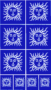 Etching Stencil - Sun Face