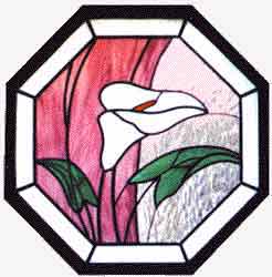 Stain Glass Lily Pattern