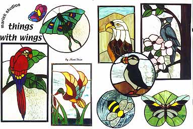 Stained Glass Pattern Book - Birds & Butterflies