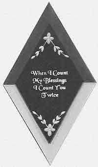 Blessings Engraved Bevel