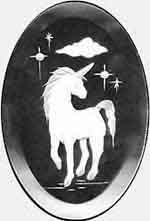 Unicorn Engraved Bevel