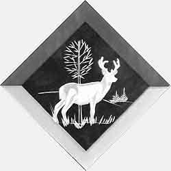 Deer Scene Engraved Bevel