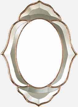 Oval Bevel Cluster Frame