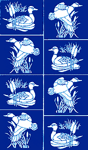 Etching Stencil - Ducks