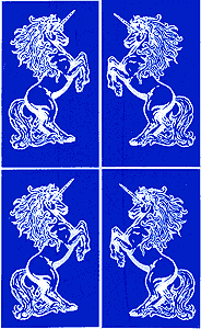 Etching Stencil - Unicorns