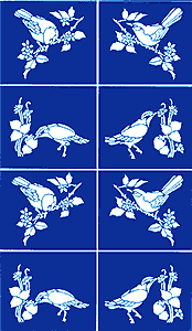 Etching Stencil - Bird Corners