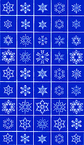 Etching Stencil - Snowflakes