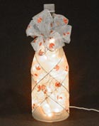 Glass Bottle  - Drilled & Decorated