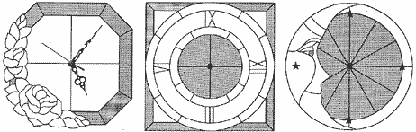 Stained Glass Clock Pattern Designs