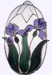 Precut Stained Glass Kit - Iris Oval