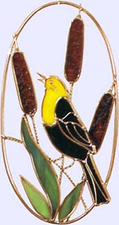 Yellow Headed Blackbird Pre-Cut Stained Glass Starter Kit