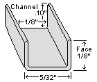 Zinc Channel for Picture Frame Backing