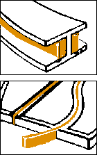 Strong Line Reinforcing Strip for Stained Glass